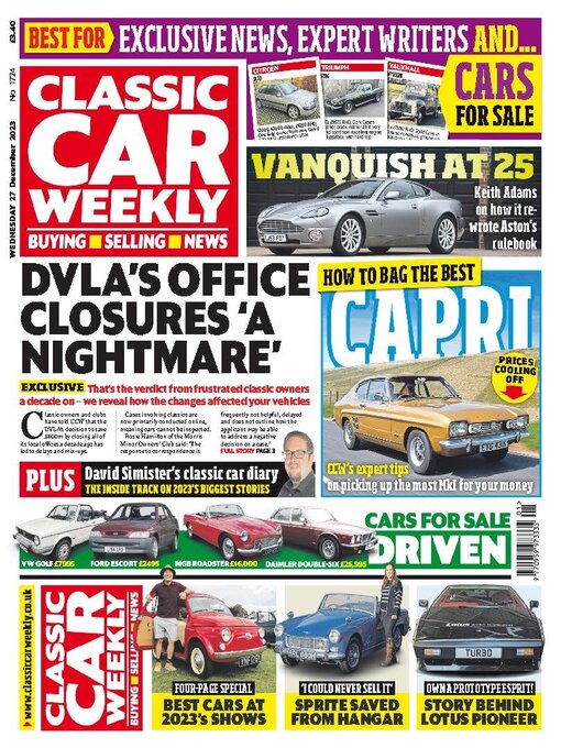 Title details for Classic Car Weekly by H BAUER PUBLISHING LIMITED - Available